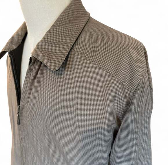 Vintage Weatherproof Black Genuine Reversible Leather Jacket, Men's M - Picture 5 of 7